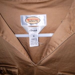 Talbots stretch dress with buttons